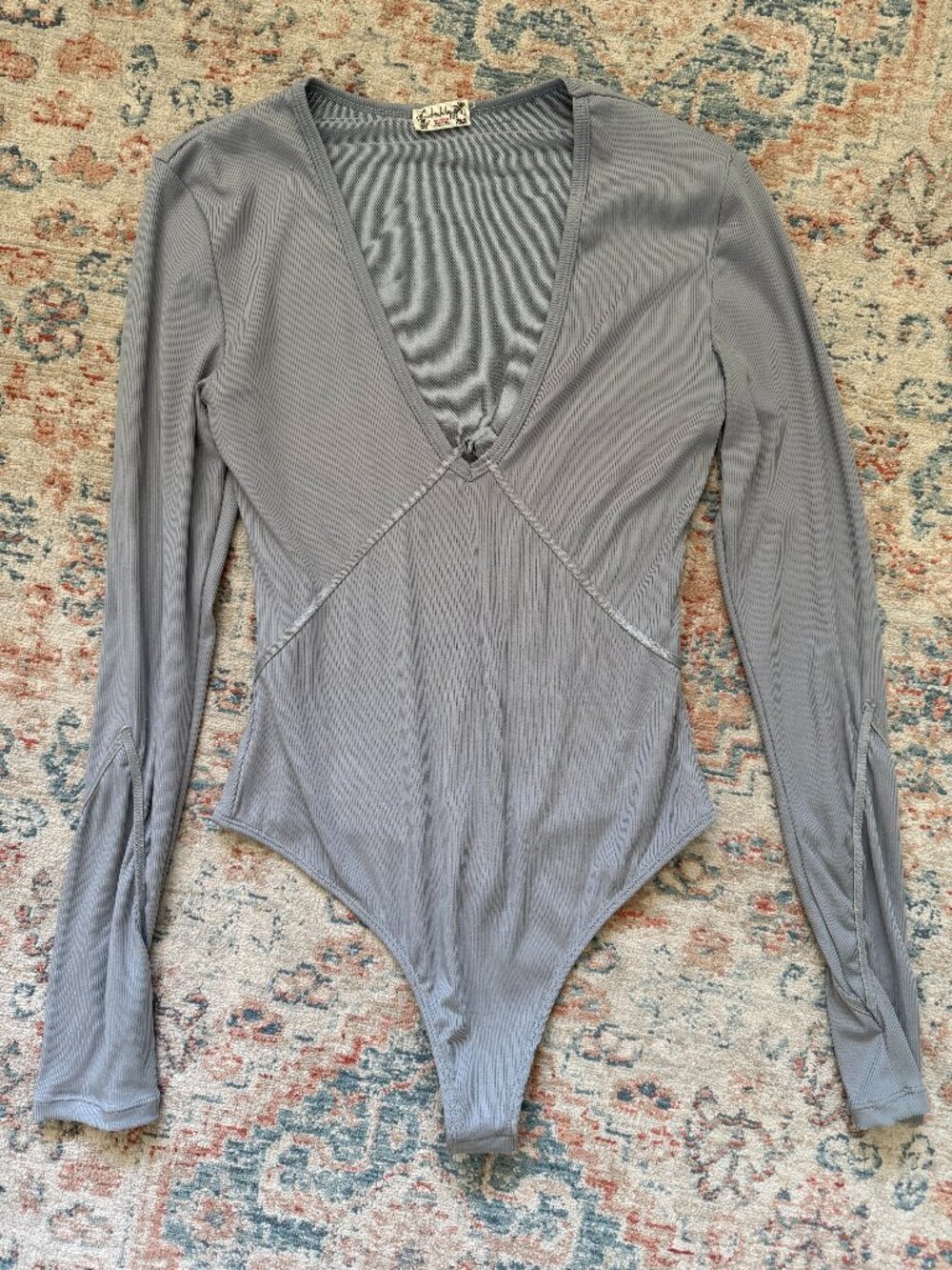 Free People Victoria Plunge Bodysuit : Small - Picture 2 of 7